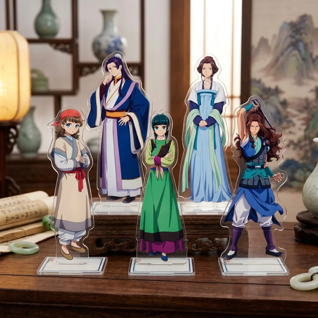 The Apothecary Diaries Acrylic Stand & Keychain,Exquisite High Quality Sandwich Double‑sided Printing Anime Figure Desk Ornament