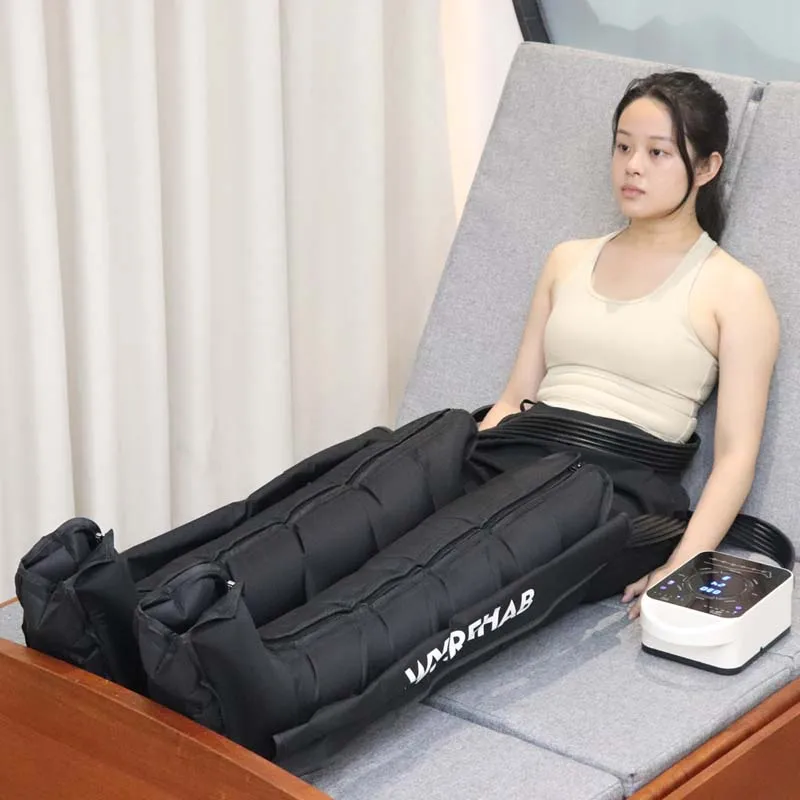 Portable 6-Chamber Air Compression Leg Massager High Quality Home Use Easy Operation Lymphatic Drainage Recovery Boots