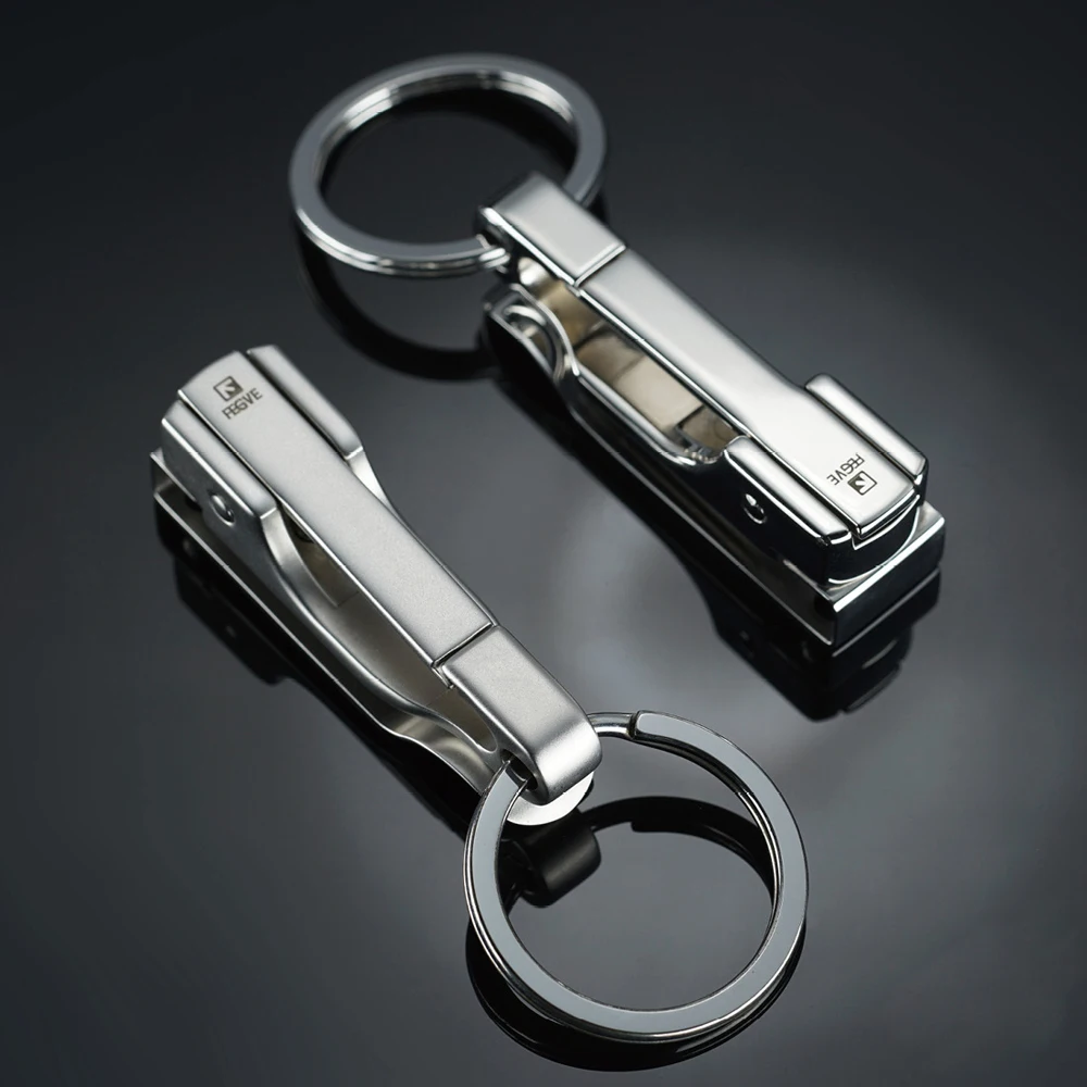 

Waist Belt Buckle Stainless Steel Keychain Men Key Ring Gift Buckle Keychain