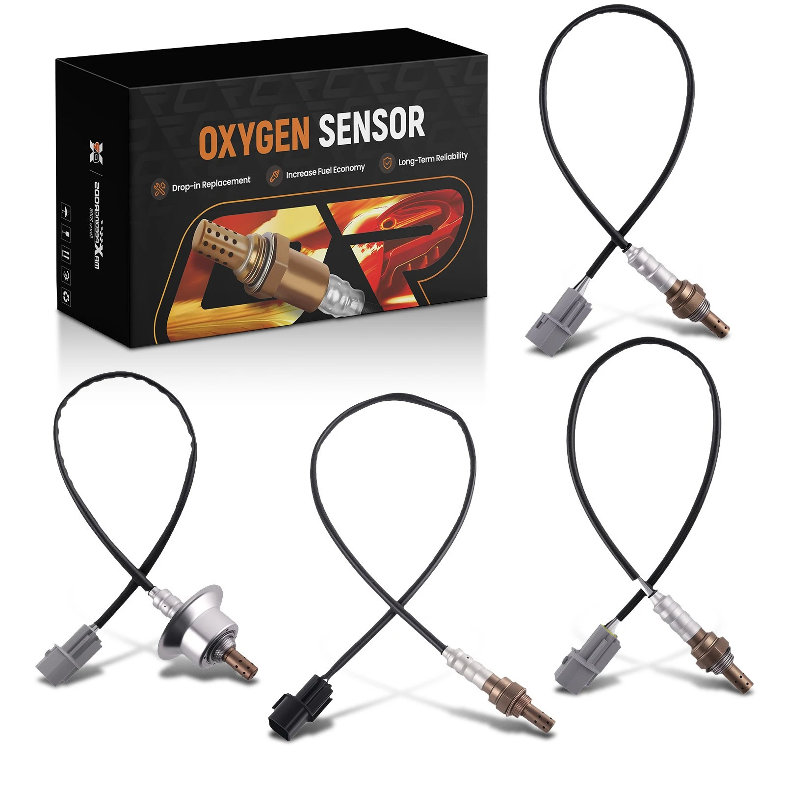 4X Upstream & Downstream Oxygen O2 Sensor For Hyundai Santa Fe 2.7L 2007-2009