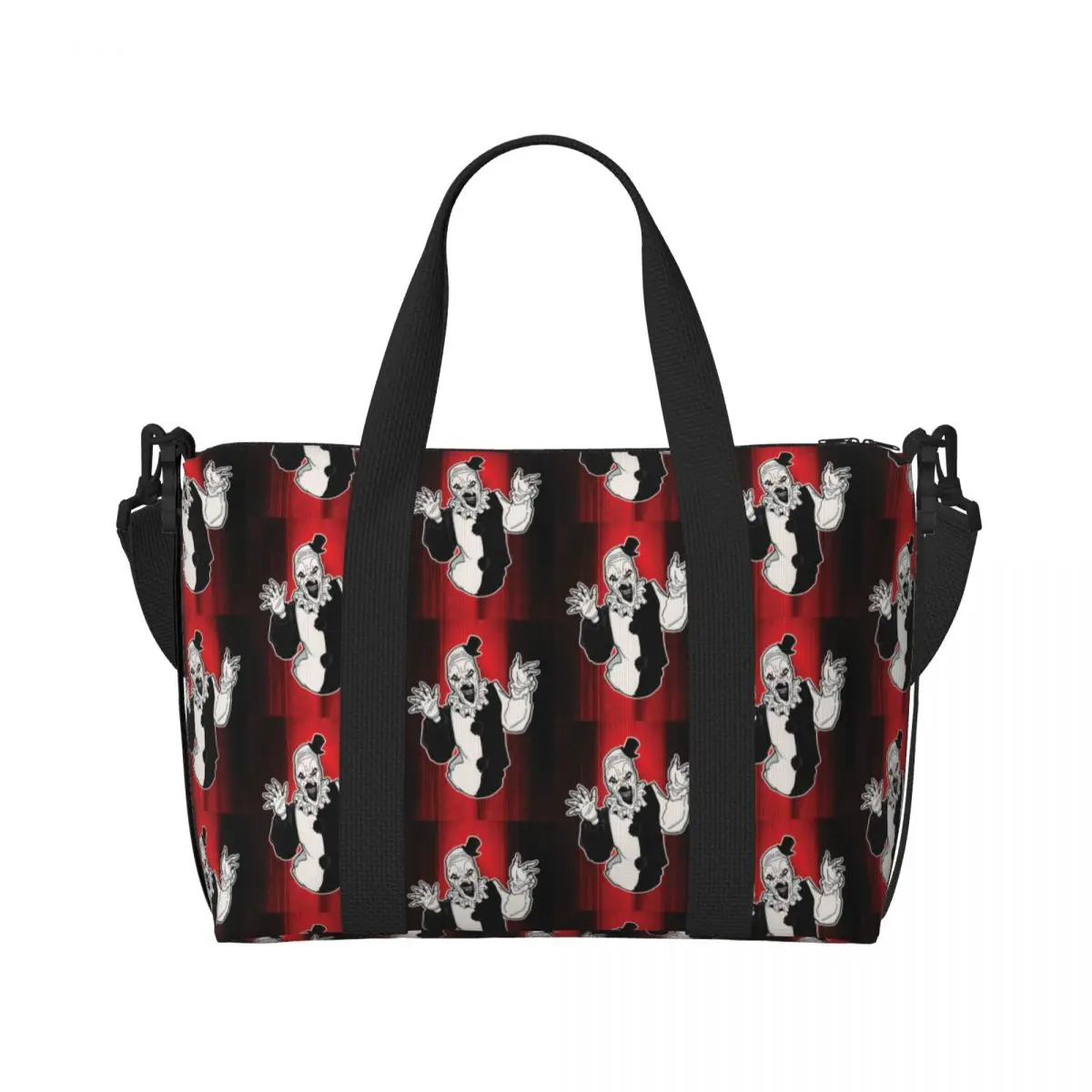 Niestandardowe T-Terrifiers 3 Halloweenowa torba świąteczna dla kobiet Torby podróżne o dużej pojemności na plażę