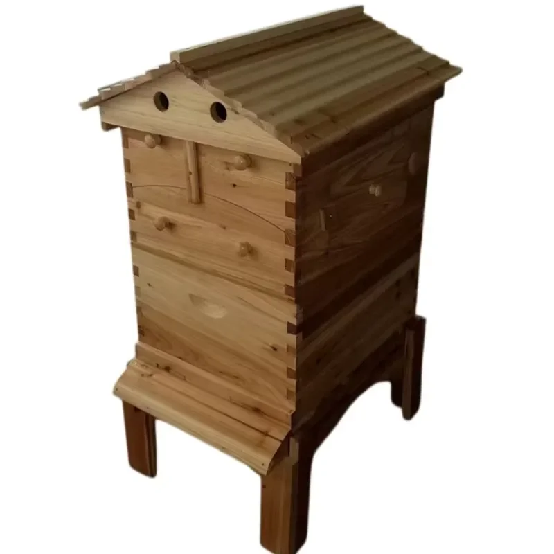 New Portable Automatic Wooden Beehive with Compact Design for Sustainable Apiculture and Honey Collection