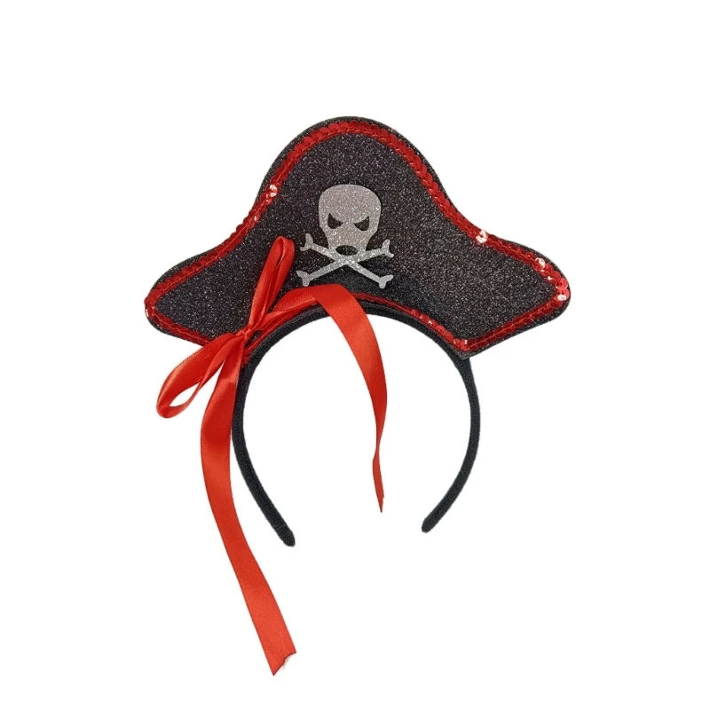 

Unisex Pirate Styles Headbands Cartoon Hairband Children Adult Headdress K3KF