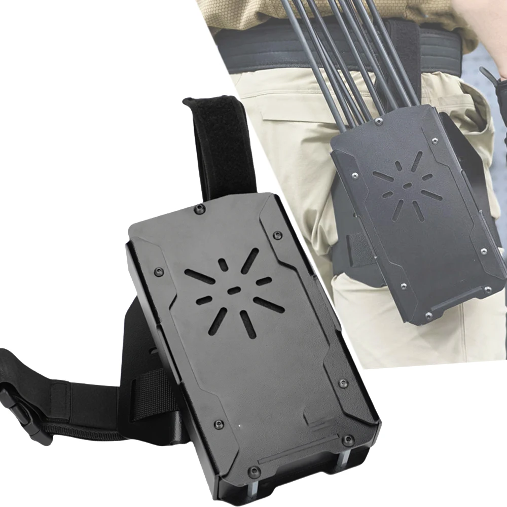 Tactical Squeeze Quiver Quick Draw Leg Waist Hanger Quiver Silent Quick Response Archer Holder Box Bag for CS Hunting Shooting