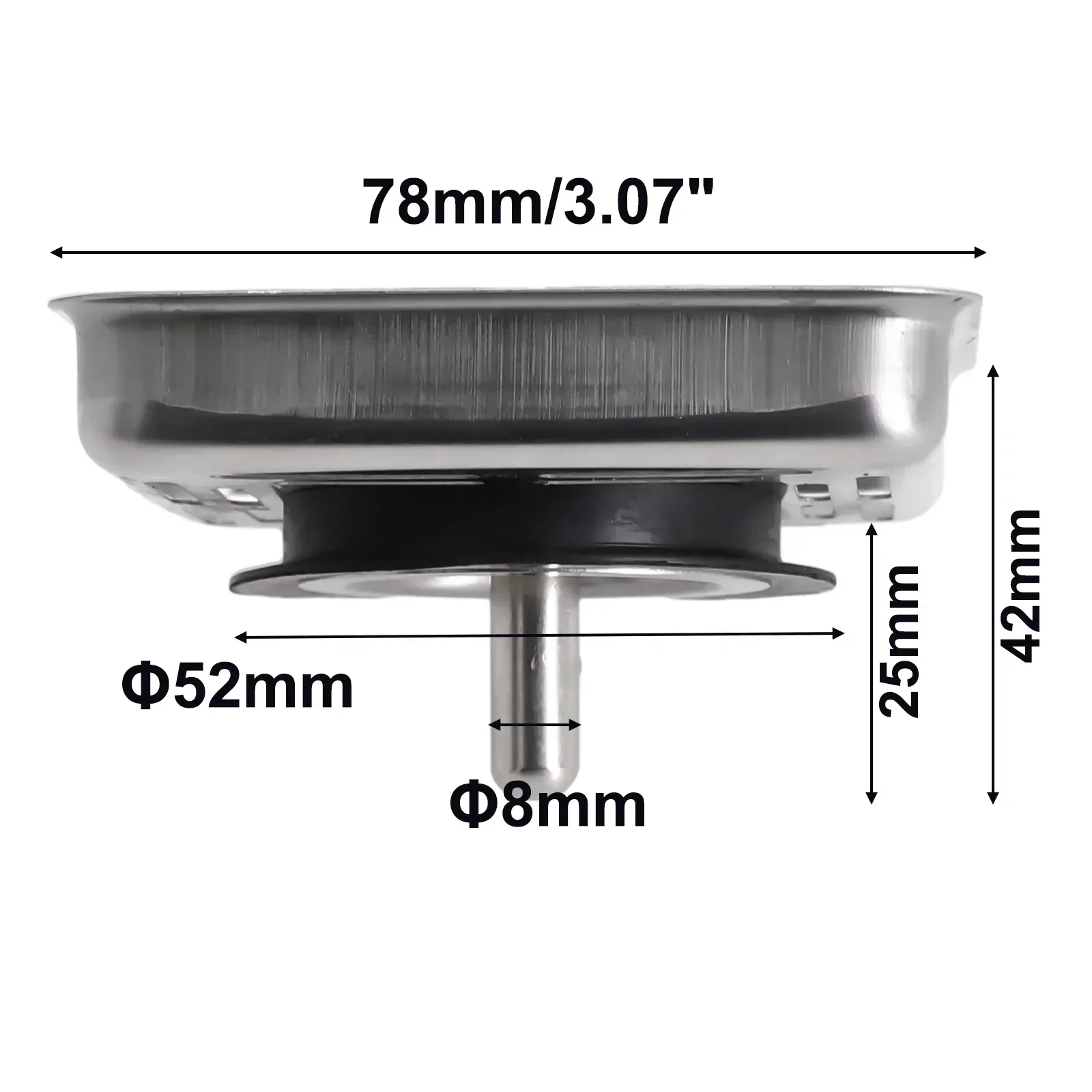 Anti Clogging Shield Stainless Steel Pin Length Post Diameter Anti Clogging Post Stopper Perforated Hole Design Catcher Hair