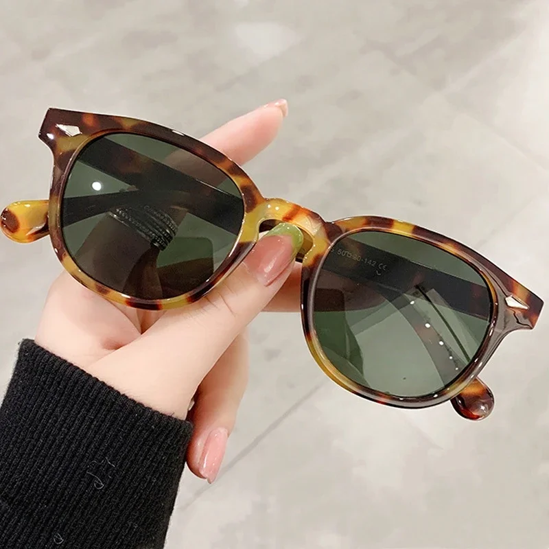 

Men's Trendy Punk Style Sunglasses Women Vintage Round Frame UV400 Sun Glasses New Fashion Casual Sports Eyewear Goggles