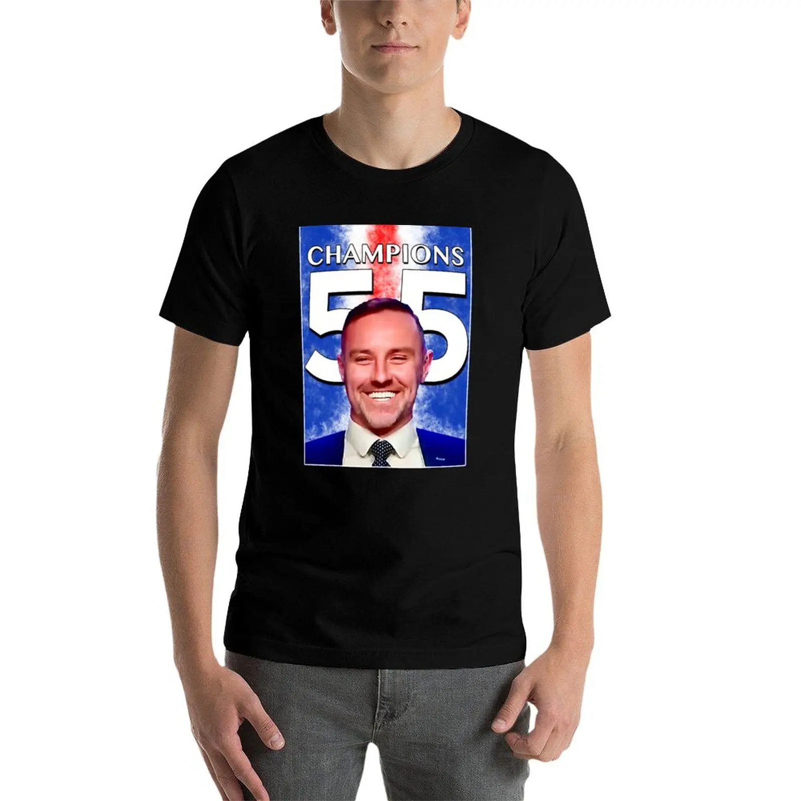 

Glasgow Rangers Champions 55 T-Shirt t shirts for man graphic tees t shirts for man slim fit t shirt man designer T-Shirt