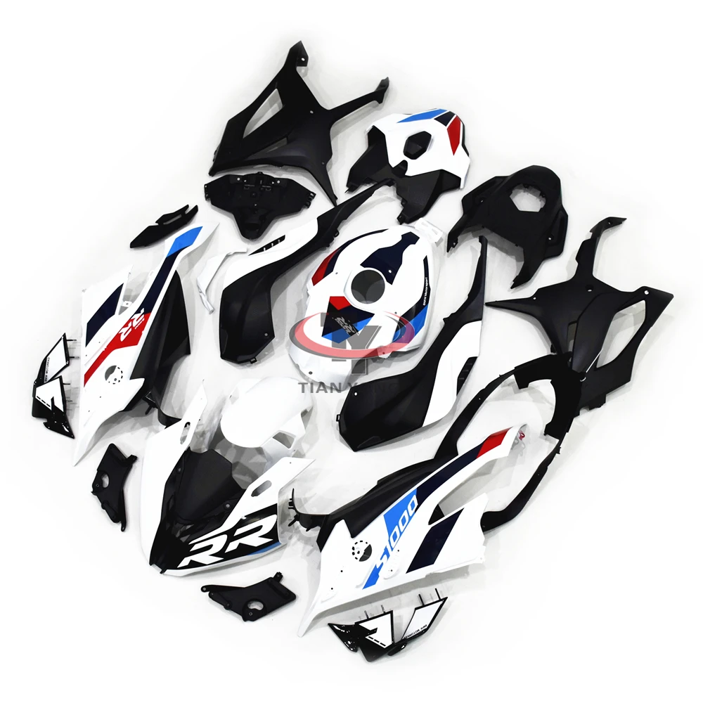 For S1000RR 2023 Bodywork Cowling 2024 2025 2026 Motorcycle Full Fairing Fit White blue red color block print S1000 RR 23