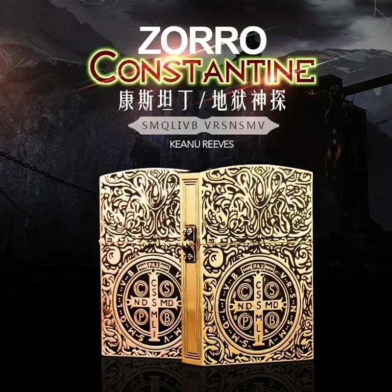 

ZORRO Limited Edition Kerosene Lighter Metal Personality Constantine Creative Heavy Armor Oversized Briquet Lighters Men's Gift