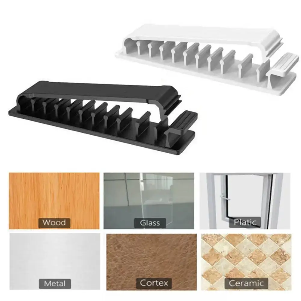 Cable Organizer Management Wire Holder Flexible USB Cable Winder Tidy Silicone Clips For Mouse Keyboard Earphone Protector T4K1