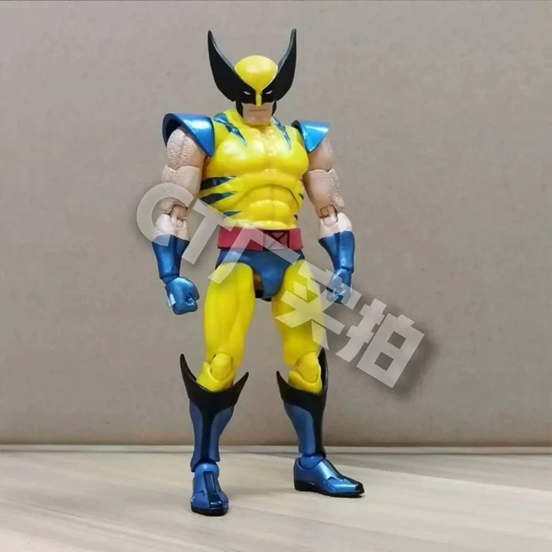 CT 장난감 울버린 Mafex 096 피규어, 138 다크 브라운 만화 Ver X-Men 애니메이션 액션 피규어, 조각상 맞춤형 선물 장난감, 15cm