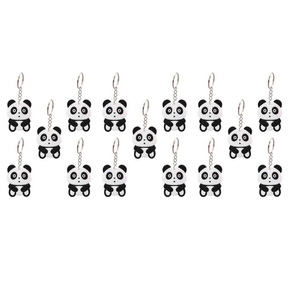 

30pcs Panda Keychain Cartoon Epoxy Mini Backpack Decoration Bag Hanging Ornament Lovely Shape Premium Material Games Souvenirs