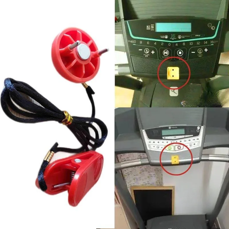 Treadmill Magnetic Safety Key E-Stop Switch W/ Clip Fit Most Treadmills Portable Fitness Equipment Accessories