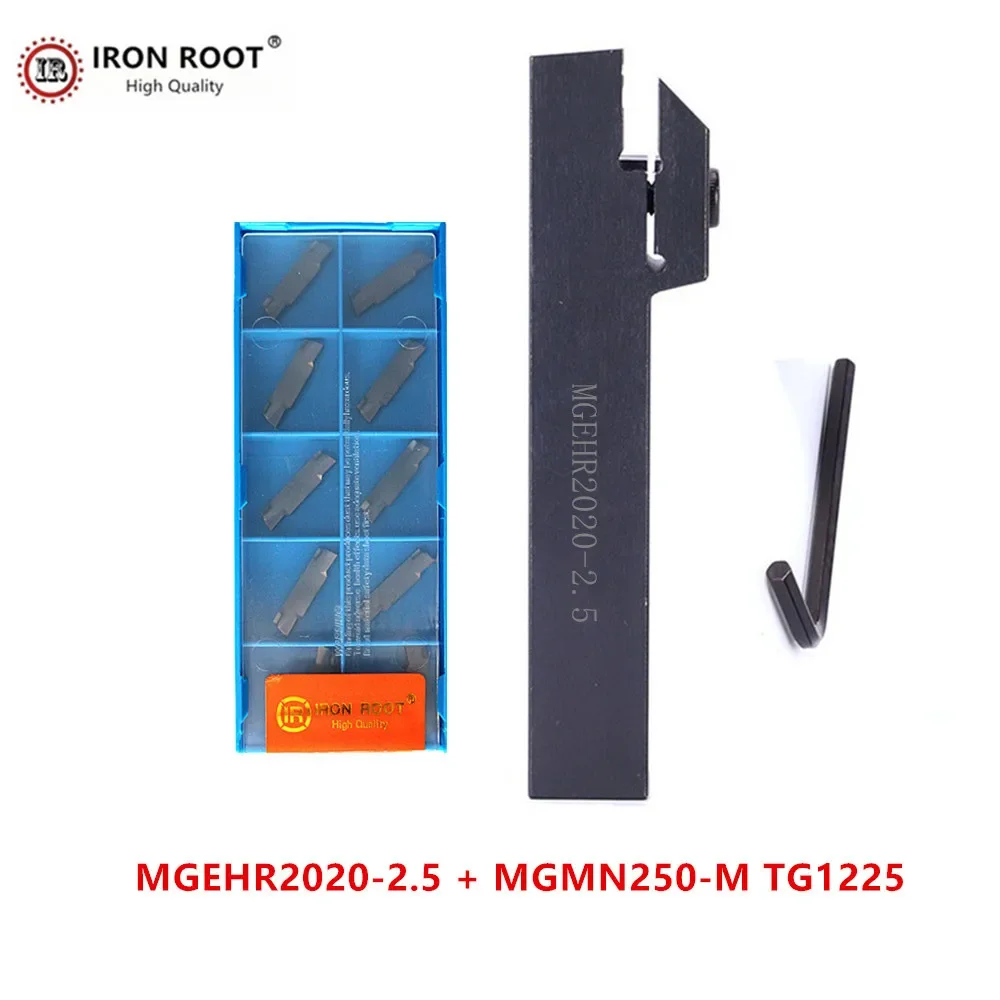 1P MGEHR/MGEHL2020-2.5 Grooving Holder + 10P MGMN250 Carbide Inserts | CNC Lathe Cutting Tools