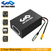 unit pack power 72V 40AH PVC Ebike Battery 48V 30AH 60V 25AH Waterproof Battery Pack 52V for3000W 2000W Electric Bike Scooter