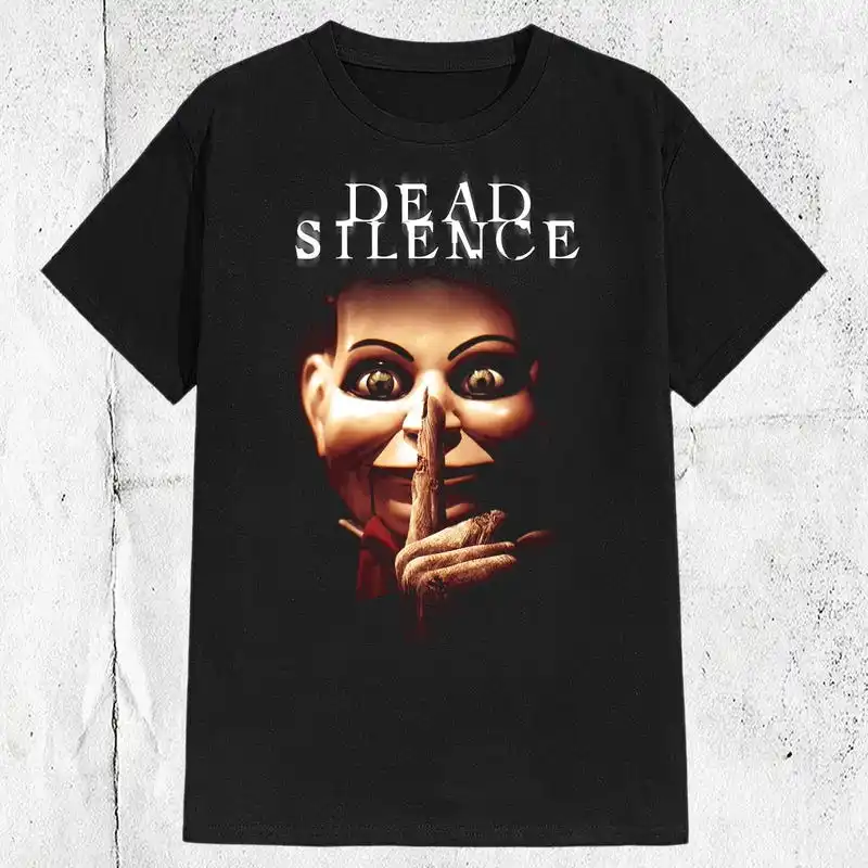 2000s Dead Silence Horror Movie T-shirt ,Graphic Short Sleeve Crew Neck Cotton T-Shirt