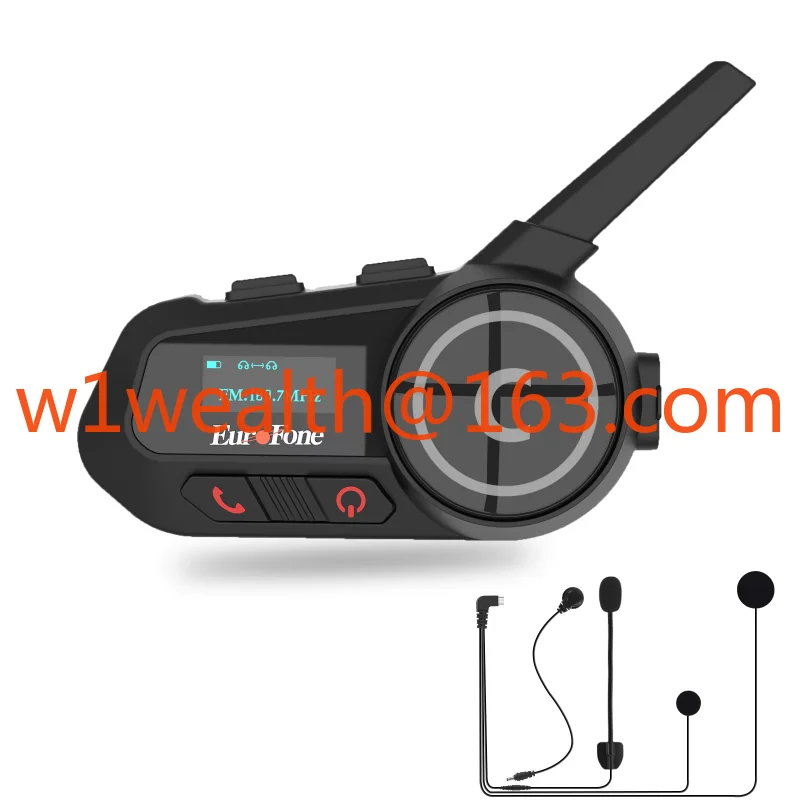 

Motorcycle helmet bluetooth headset with music sharing 6 rider group intercom universal motorcycle headset