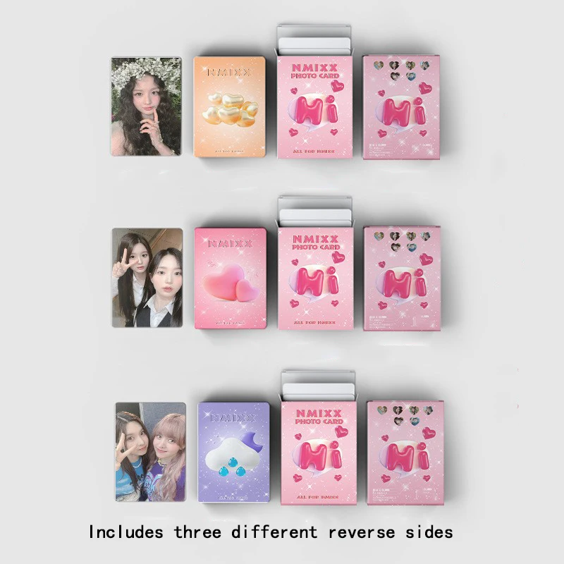 50 Cards/Set NMIXX Album Laser Cards LOMO Cards Postcards Printed Photo Cards Exquisite Pictures Girls Collectible Gifts KPOP