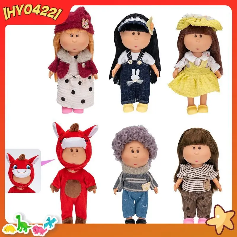 

Mia 24cm Spanish Potato Style Vinyl Dress Up Doll Red Horse Plush Costume Changeable Outfit Souvenir Gift For Adult Party Favors