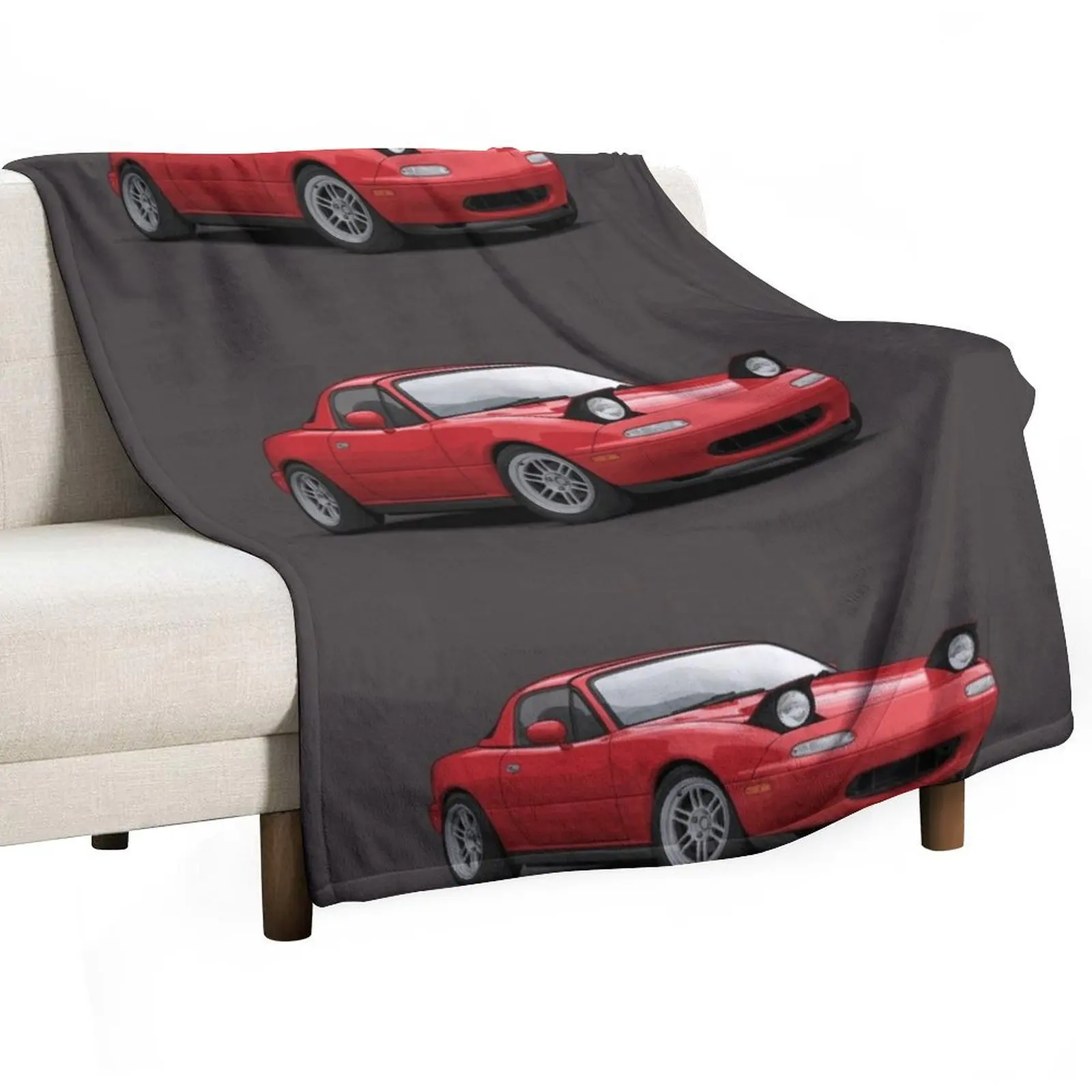 Mx5 / Miata NA MK1 illustration Throw Blanket Hairys For Baby Heavy Blankets