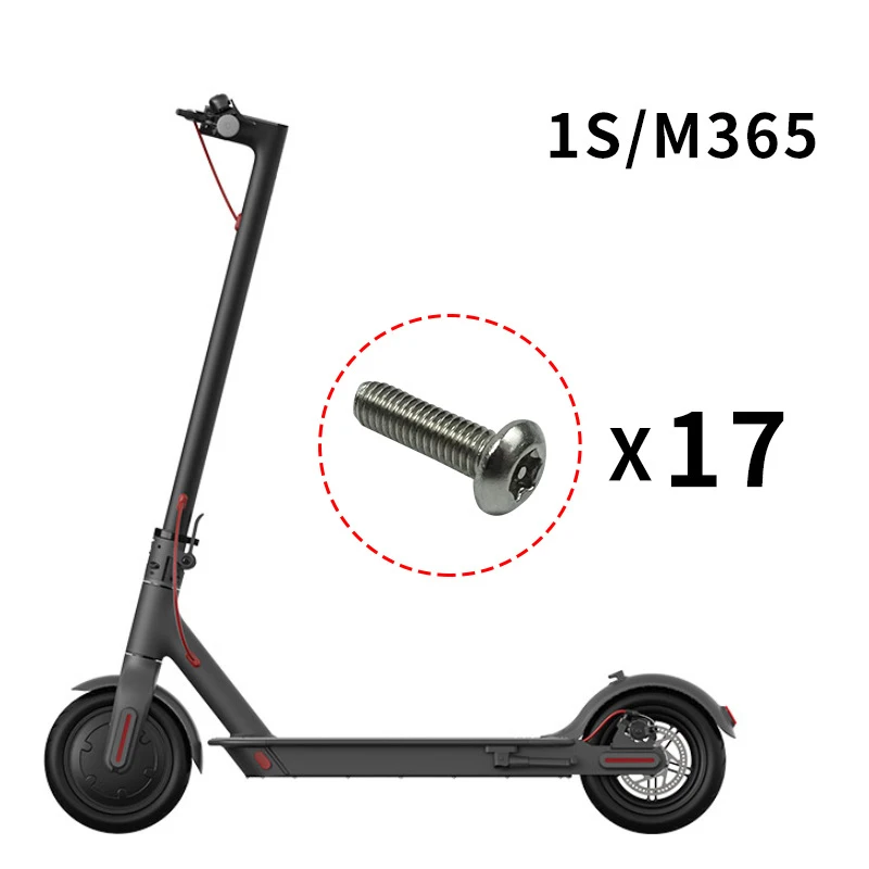 17Pcs for Xiaomi Mijia M365/Pro Electric Scooter Floor Anti-Theft Screw for Fixing the Battery Compartment Cover