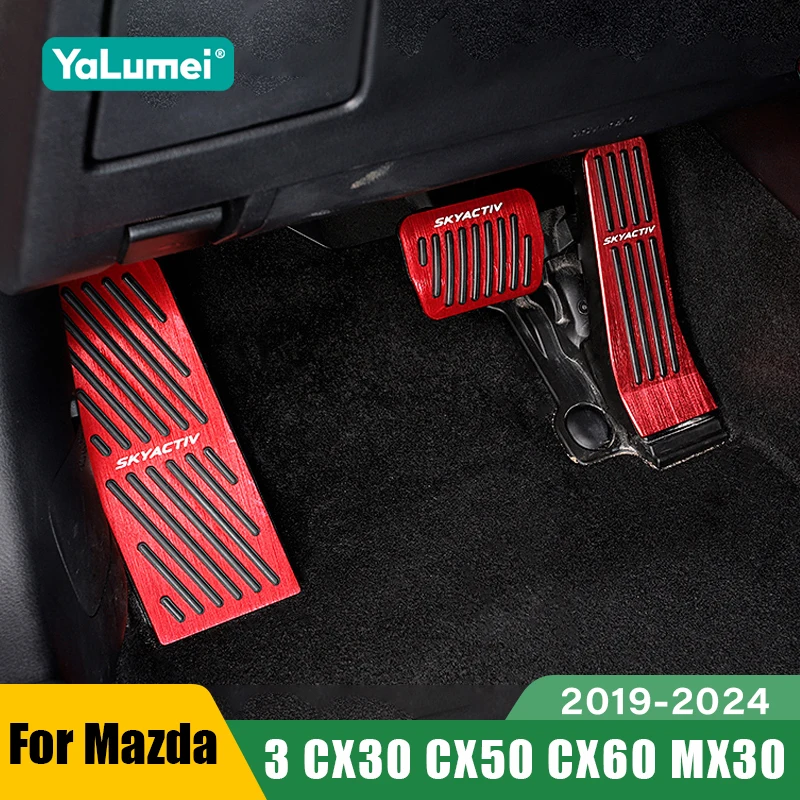 Für Mazda 3 BP CX30 CX50 CX60 MX30 2019 2020 2021 2022 2023 2024 Auto Fußstütze Pedal Gaspedal Bremspedale Abdeckung Zubehör