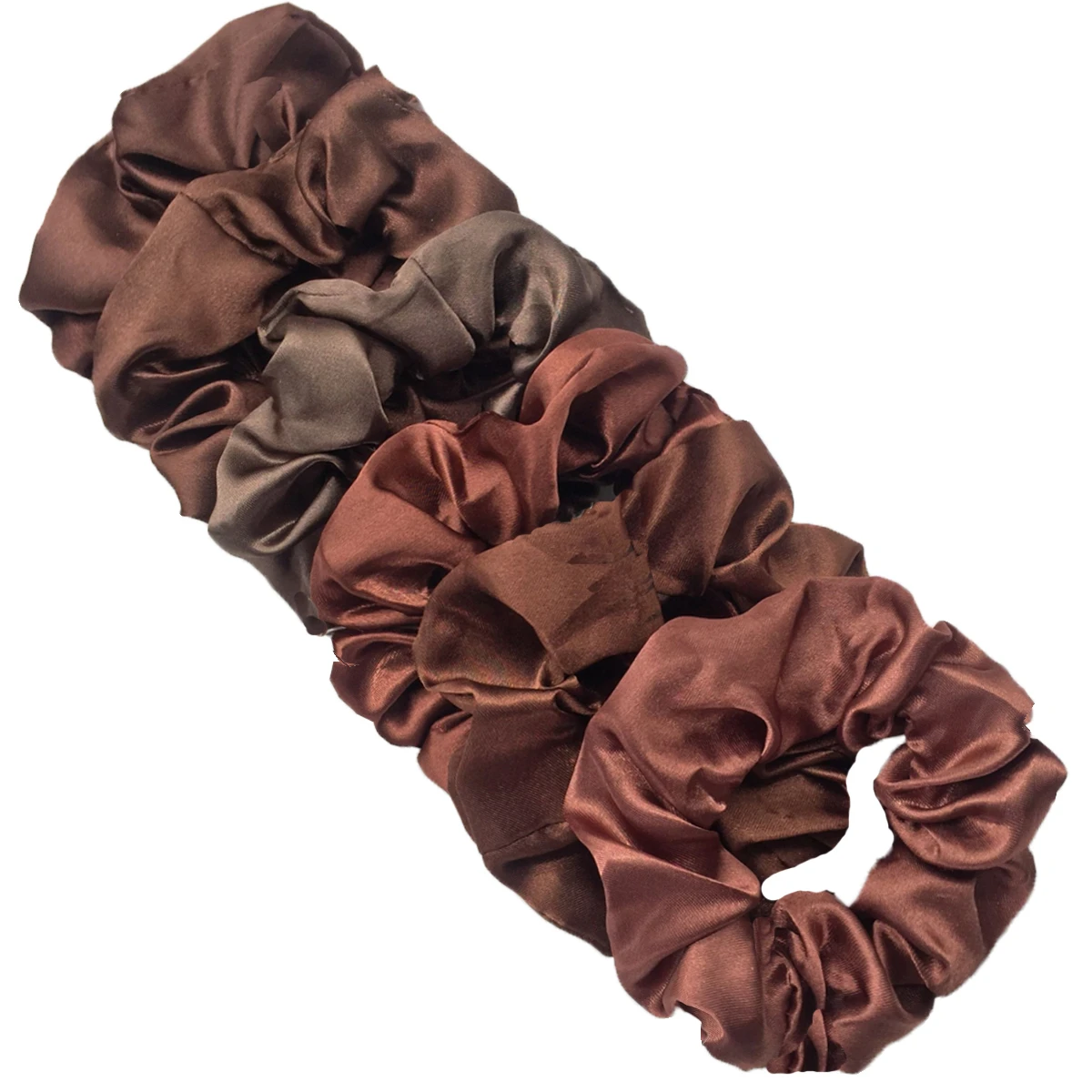 30/20/6/1pc Satin Scrunchies Girls Elastic Hair Bands Ponytail Holder Ties Rubber Bands Fashion Women Accessories Solid