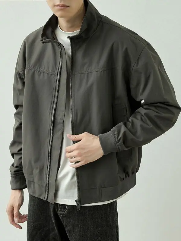 

Мужская рабочая куртка American Sle Commuter Workwear: свободный крой, воротник-стойка, износостойкая, для инструкторов по пилотированию, модная осенняя верхняя одежда