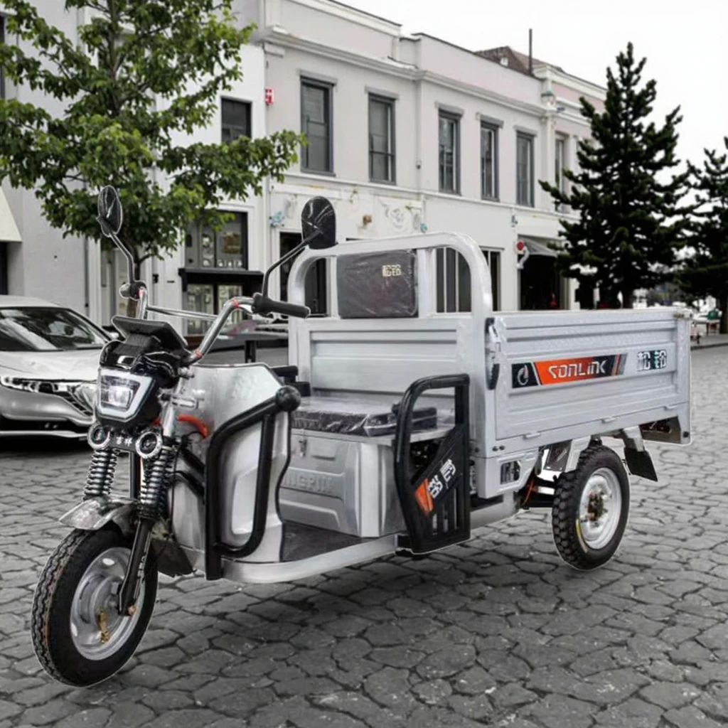 Factory Outlet Heavy Duty 1200W Electric Cargo Tricycle Open Body with LCD Display Steel Material 400kg Payload 11-20km/h Speed