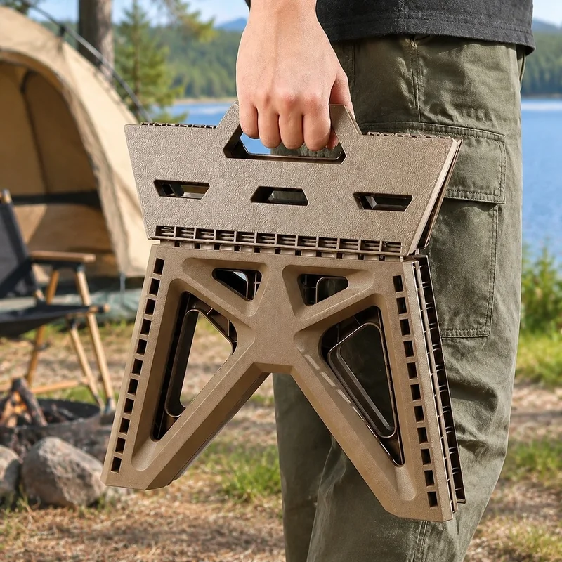 Portable Folding Seat with Strong Weight Support, Rugged Build for Outdoor Adventures, Fishing, Camping, and Beach Use