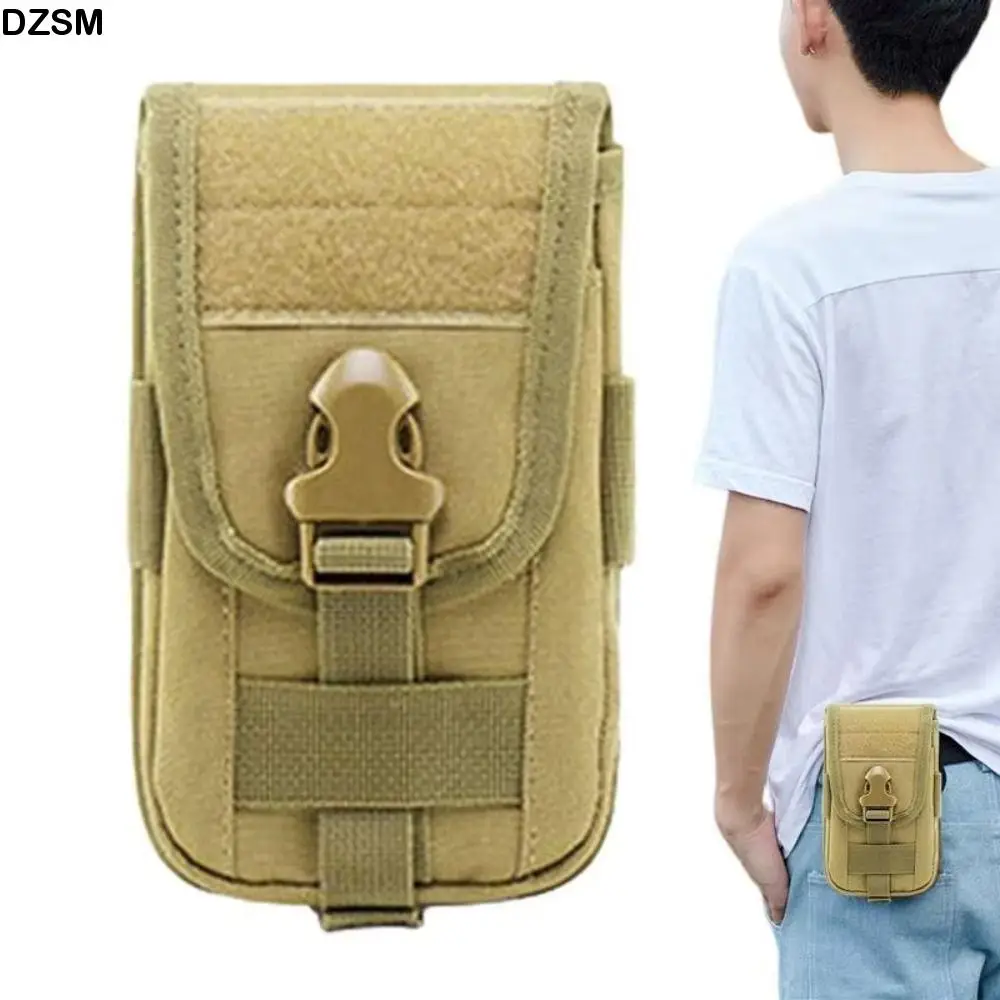 

Men's Multifunction Phone Bag Large Capacity 1000D Nylon Mobile Phone Belt Pouch Lock Portable Clip-On Case Bag Sport Fitness