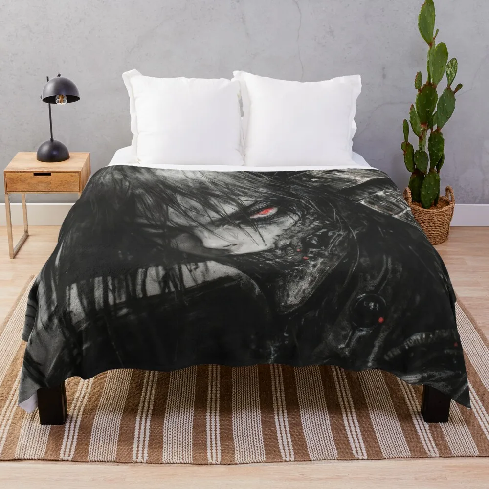 PSYCHO BUSHIDO Throw Blanket Beach Plaid on the sofa Thin Blankets