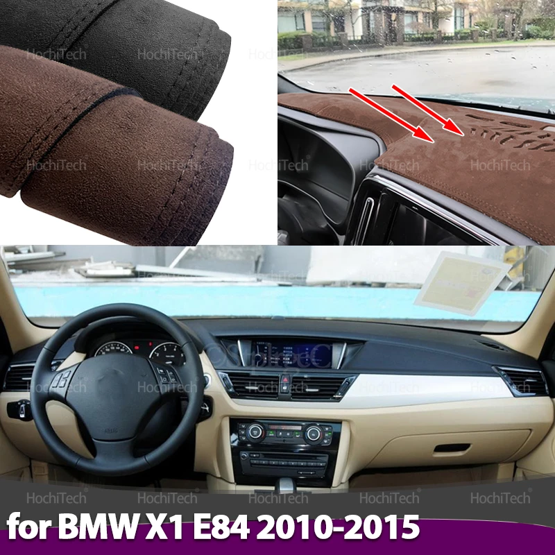 

Автомобильный нескользящий коврик, замшевый кожаный коврик для приборной панели автомобиля, защитный ковер с левым рулем и левым рулем для BMW X1 E84 2010 2011 2012 2013-2015