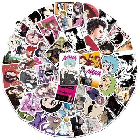 50pcs Anime Nana Cute Stickers Waterproof Toy Sticker For Car Motorcycle Luggage Pegatinas Gift Decals Role-play Accessories