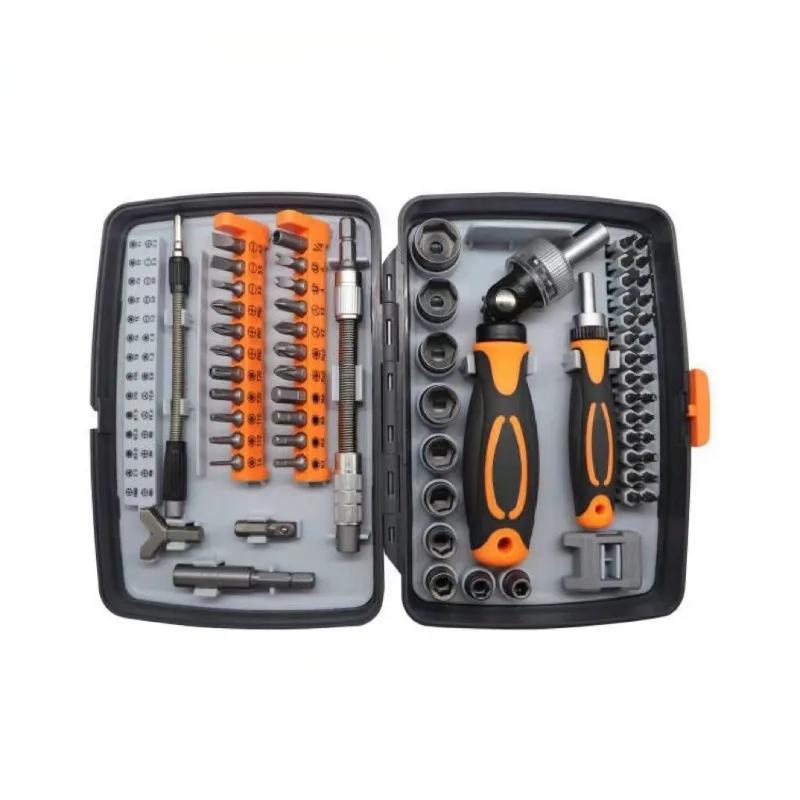 Multifunctional 68-In-1 Ratchet Screwdriver Set, Household Repair Tool for Cell phone PC Laptop Disassembly, Set of Screwdrivers