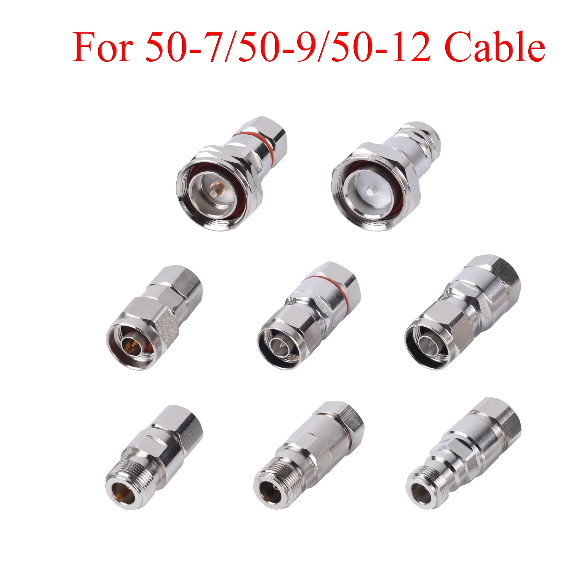 5PCS RF Coaxial Connector N Female / N Male / DIN Male Socket Clamp Adapter Use For 50-7/RG8U 50-9/1/2