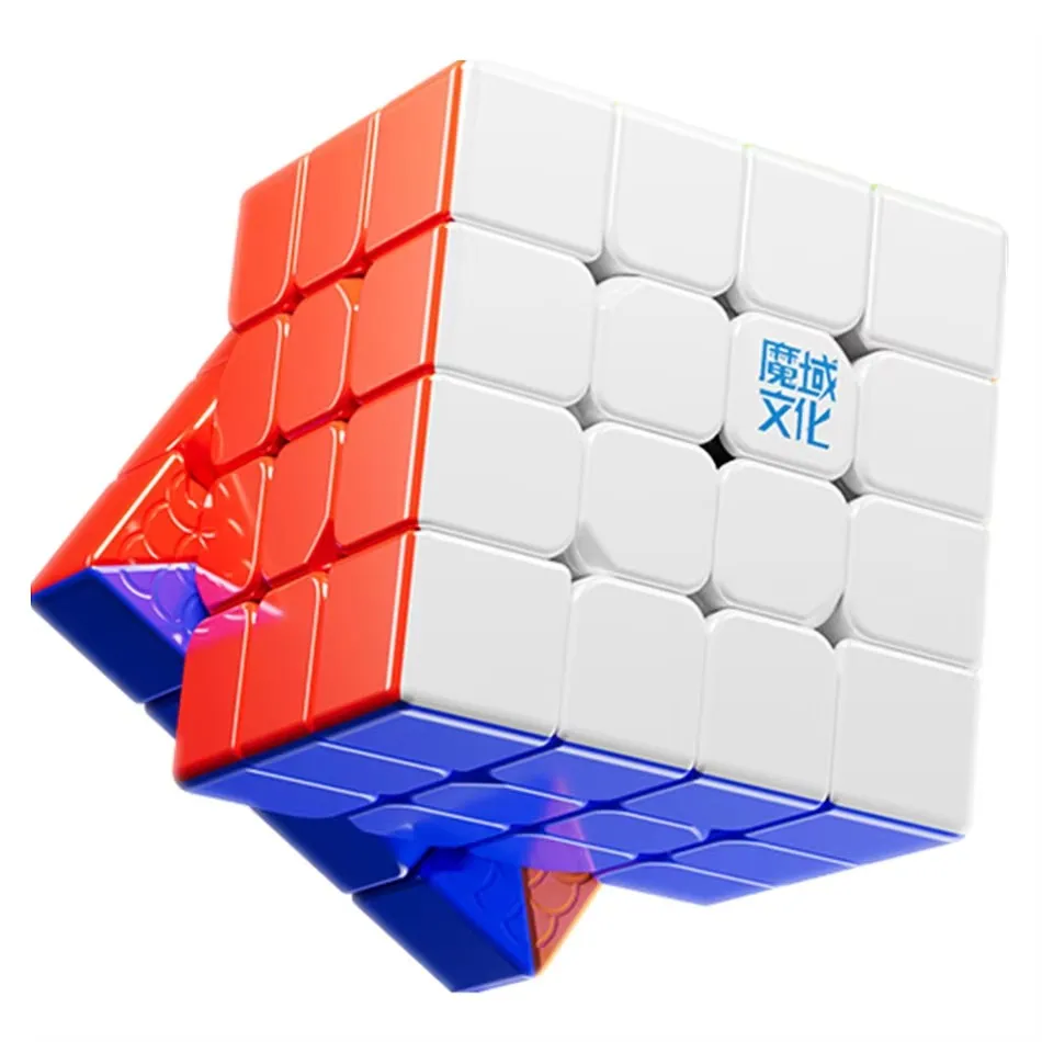 MoYu  AoSu V7 4x4 Magnetic Cube Professional Speed Puzzle Magic Cube Magnetic Positioning Cubo Magico Rotation Cube ﻿