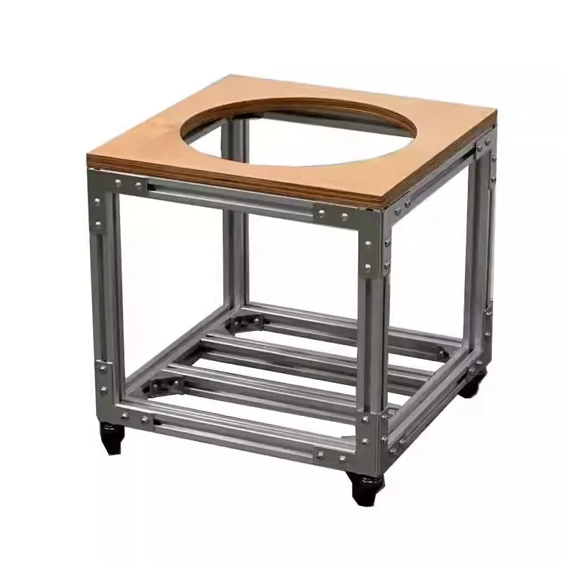Creative aluminum profile flower stand, movable green plant rack, coffee shop ocean board decorative flower tray