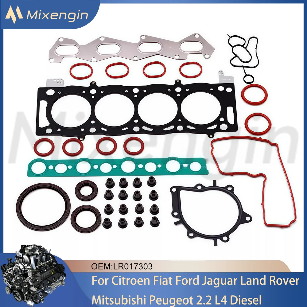 

Auto Engine Parts Full Gasket Kit For 2.2T L4 Diesel Citroen FIAT Ford Jaguar Land Rover Mitsubishi Peugeot LR017303 2006-2019