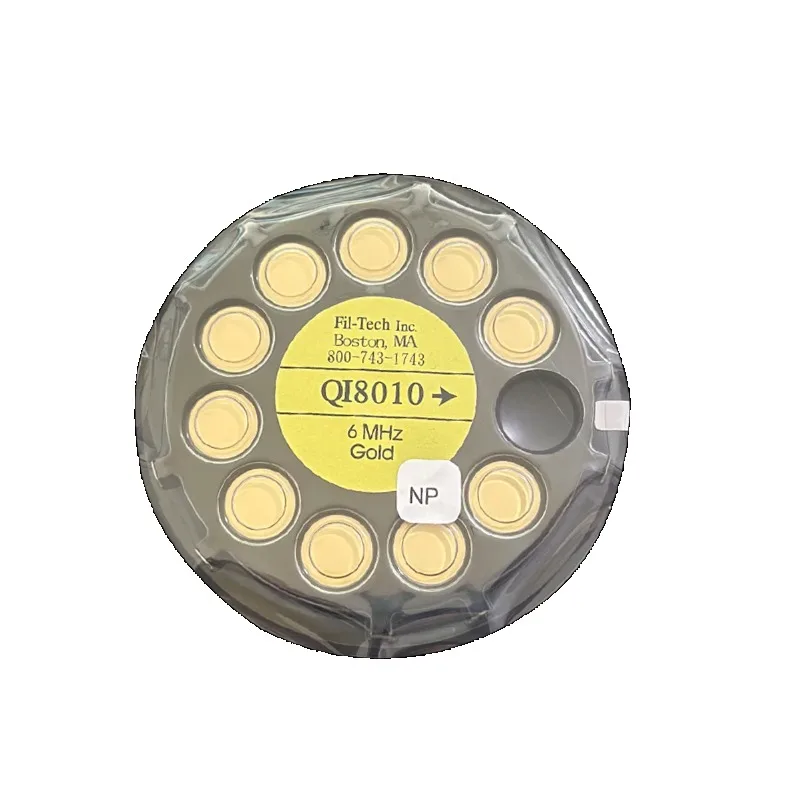 Gold electrode crystal oscillator 6MHZ film thickness meter special crystal control probe quartz crystal oscillator frequency