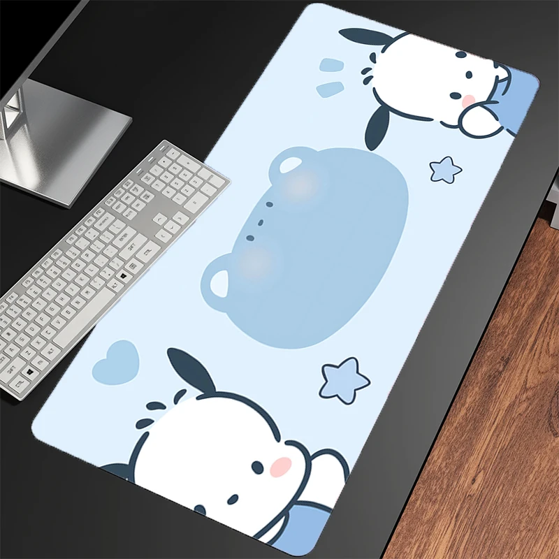 Anime Gaming Speed Mouse Pad Pochacco Extended Desk Mat Kawaii XXL Gamer Cabinet Mouse Mat Keyboard Mousepad Computer Desk Mat