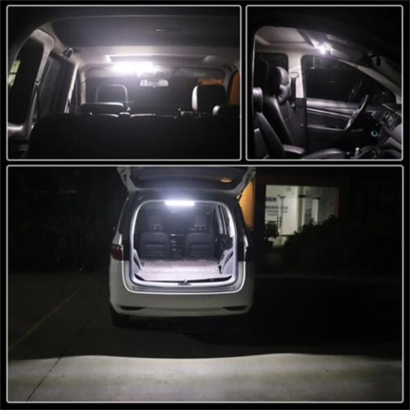 12V 24V 50cm 36LED Car Interior Light Bar Bright White Light Strip Switch with Lighting Lamp For Camping boat van buses