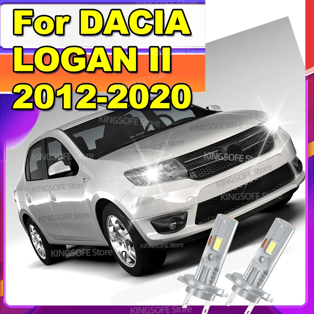 Led Canbus Lights 1:1 Mini Size Car Headlight 6000K Lamp For DACIA LOGAN II 2012-2020 2013 2014 2015 2016 2017 2018 2019