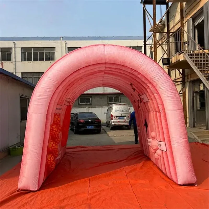 Activity decoration realistic inflatable intestine colon tunnel, teaching props inflatable colon for display