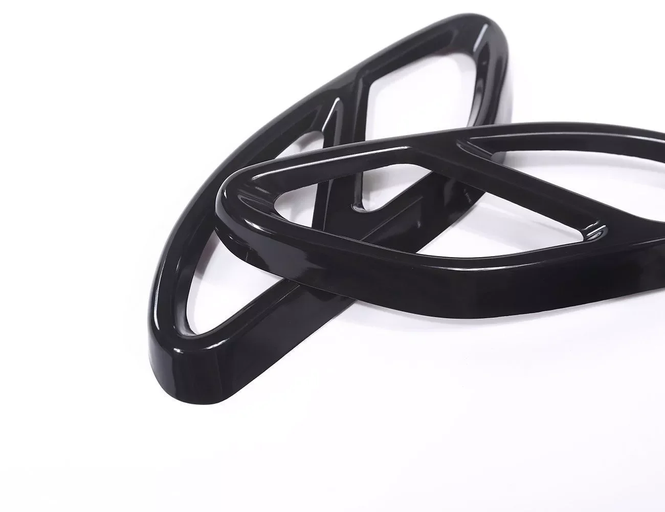 1Pair Black Exhaust Pipe Tip Cover For A Class W176 B Class W246 For Mercedes Benz C E Class CLA GLC GLE GLS Tail Pipe Car Part