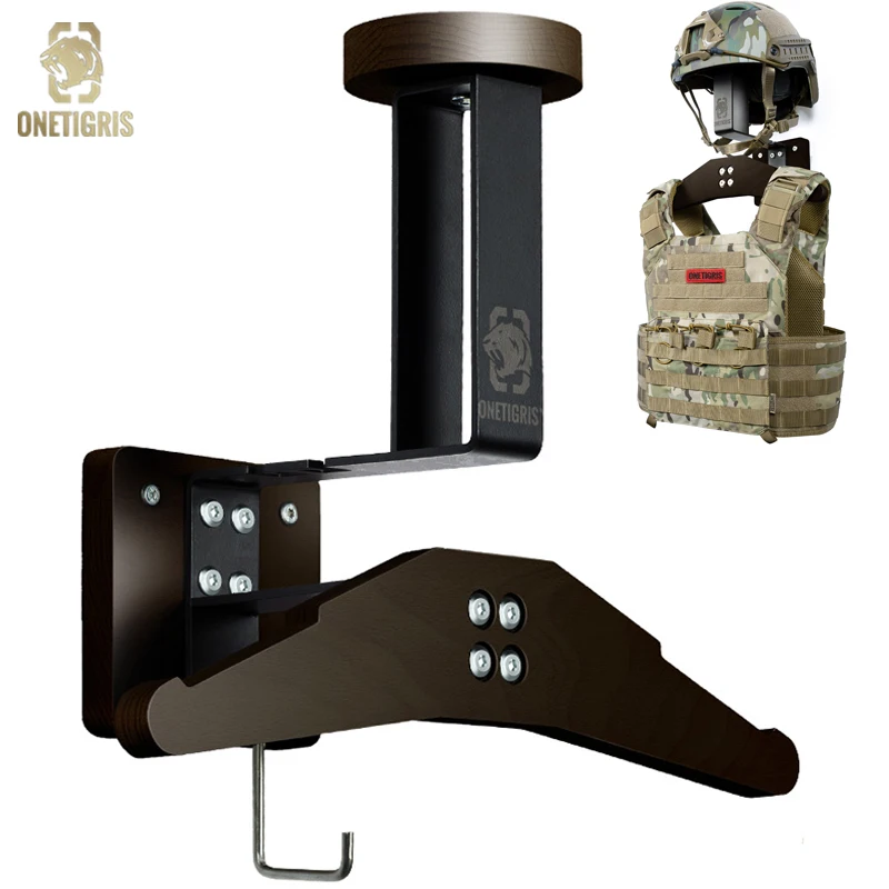 ONETIGRIS-Tactical Gear Wall Mount, Polícia Gear Rack, Porta-Chapas, Cabide, Organizador para Motocicleta, Futebol, Ciclismo Gear