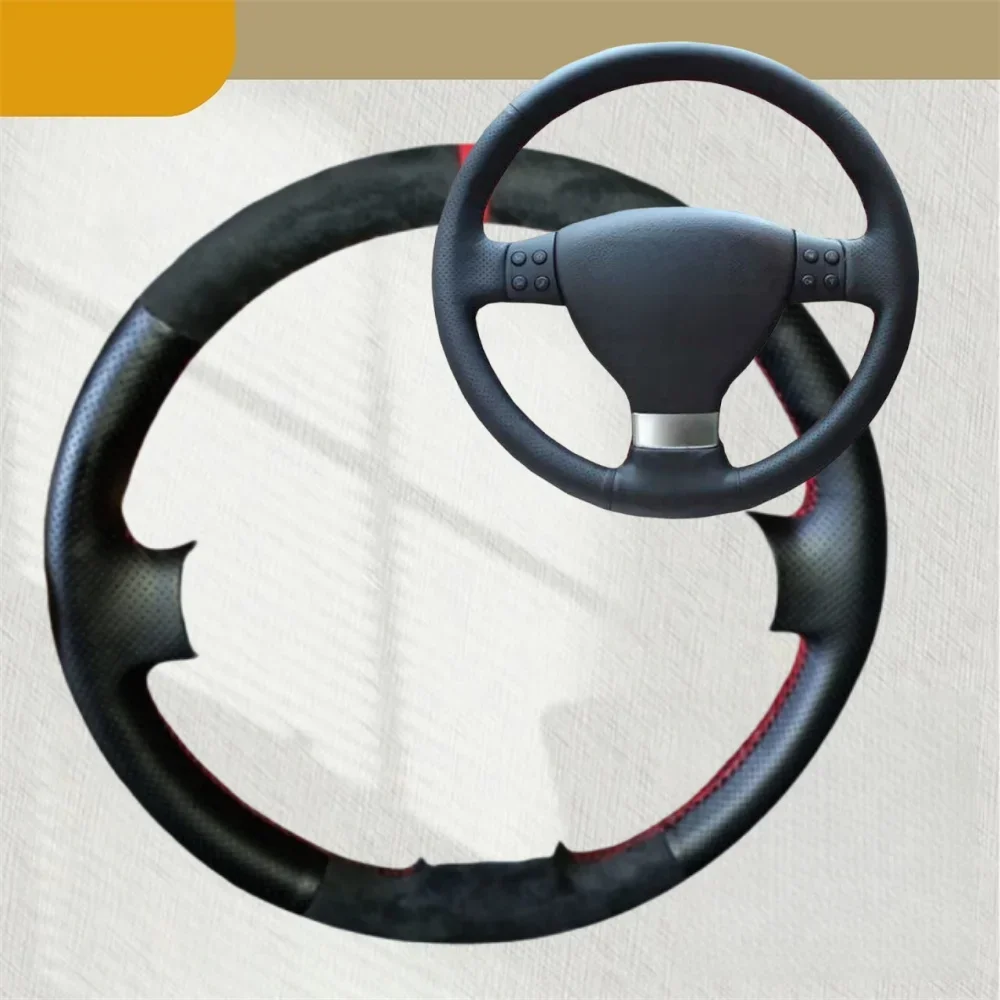 Capa de volante do carro para volkswagen passat b6 golf 5 mk5 vw jetta 5 mk5 tiguan camurça couro acessórios do carro envoltório direção