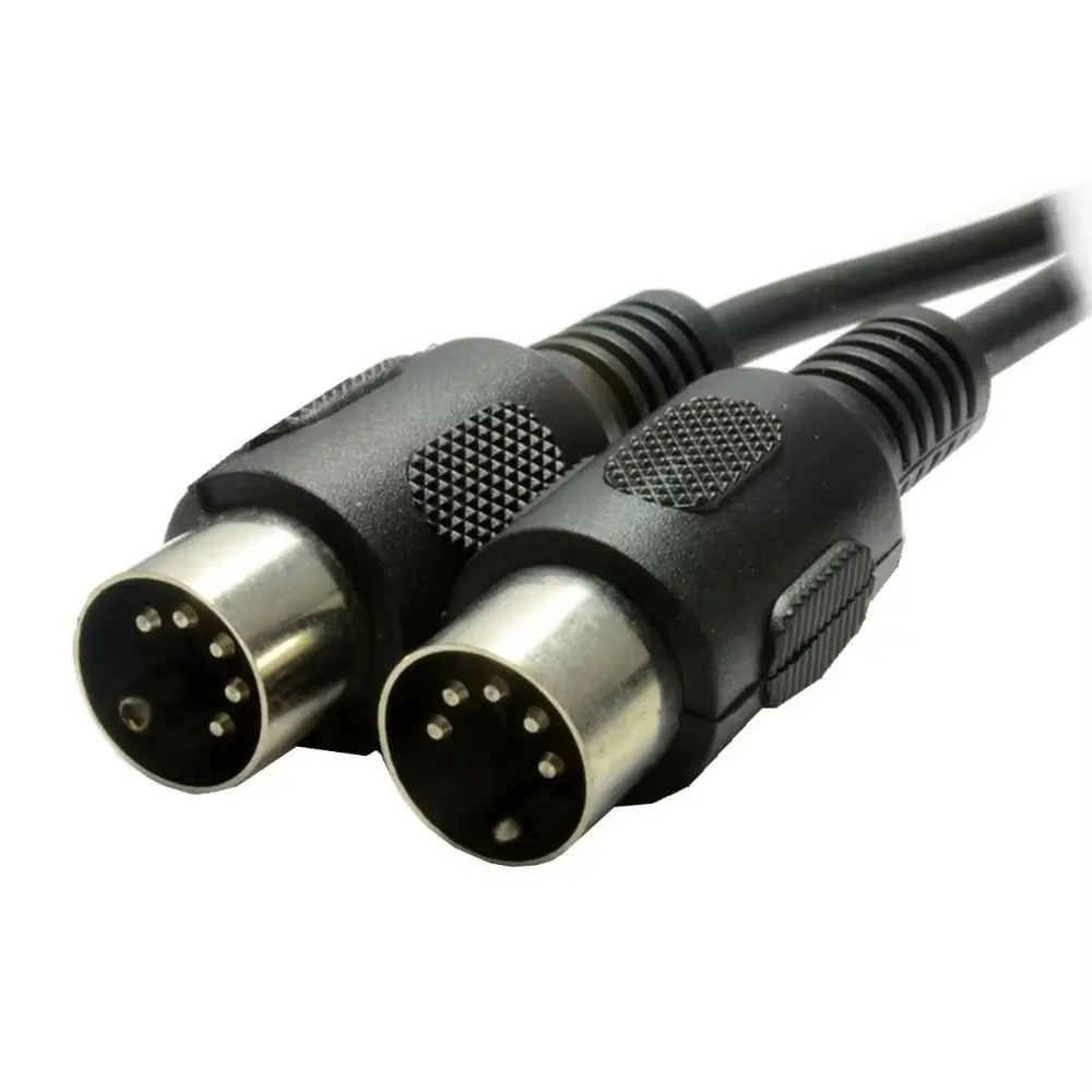 

Din-5pin Right Angled MIDI Cable Double Male To Male Plug MIDI DIN 5PIN Extension Cable 90 Degree Durable MIDI DIN Plug Cable