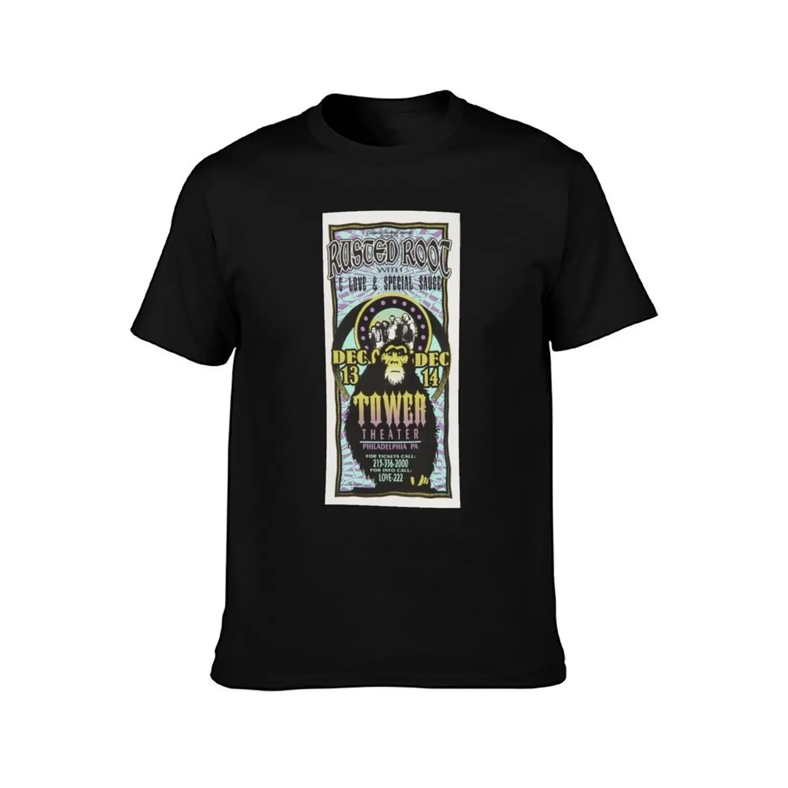 Rusted Root Handbill T-Shirt Simple Casual Short Sleeve Tee T-Shirt