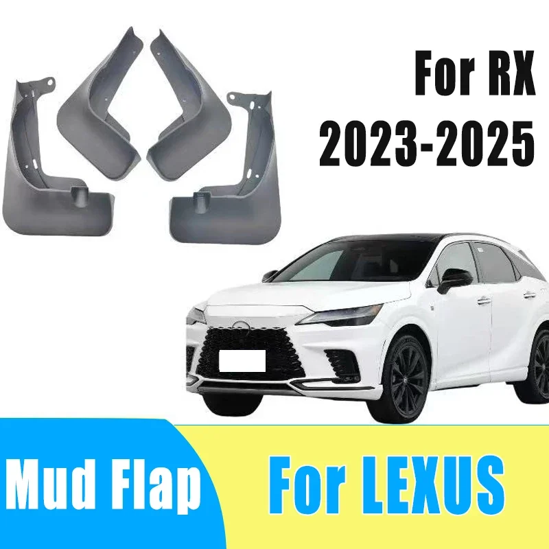 

4pcs Automobiles Tire Mudguard Waterproof Prevent Mud Splashing Car Mud Flap Fender Trim Accessories For LEXUS RX 2023-2025 2024